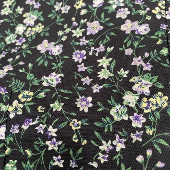 MINKPINK REVOLVE‎ Rivera V Neck Ruched Top in Multi NWT Size M Floral Black - Picture 6 of 12